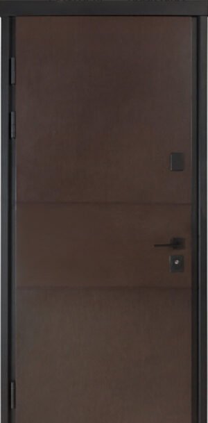 Metalinės durys TERMO HOUSE modelis 703/191 Tamsus vengė / Tamsus vengė