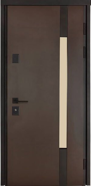 Metalinės durys TERMO HOUSE modelis 705/428 Tamsus vengė / Tamsus vengė