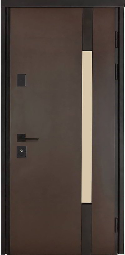 Metalinės durys TERMO HOUSE modelis 705/428 Tamsus vengė / Tamsus vengė