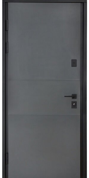 Metalinės durys COTTAGE modelis 703 Antracitas / Baltas satinas