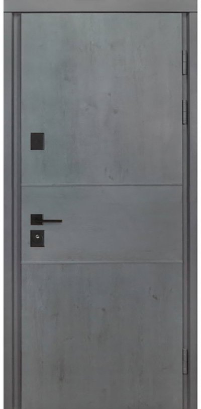 Metalinės durys TERMO HOUSE modelis 703/191 Antracitas / Poliarinė ąžuolo spalva