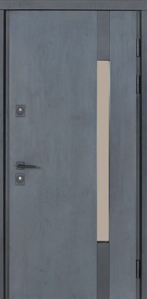 Metalinės durys privačiam namui TERMO HOUSE 705/431 tamsus antracitas / pilkas antracitas