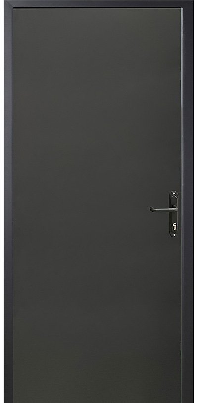 Metalinės durys Techno 4 Antracitas RAL7016 - Image 2