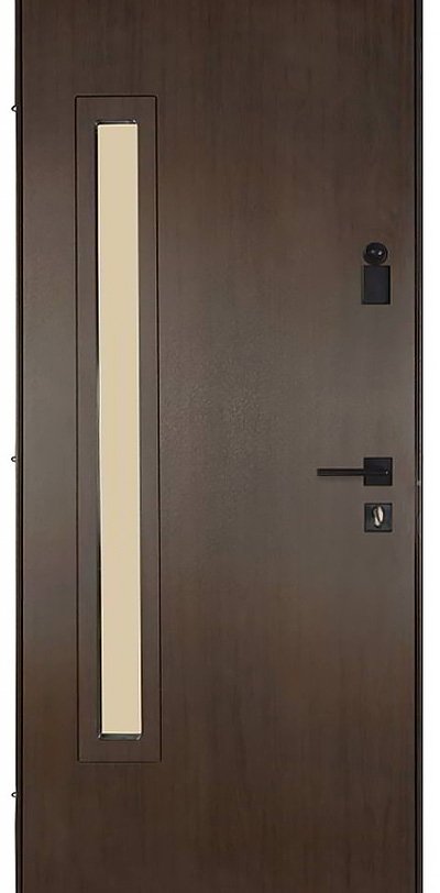 Metalinės durys TERMO HOUSE modelis 705/428 Tamsus vengė / Tamsus vengė - Image 2