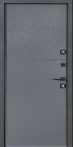 Metalinės durys privačiam namui THERMO HOUSE 703/191 Tamsus antracitas / Antracitinis pilkas