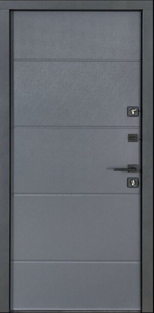 Metalinės durys privačiam namui THERMO HOUSE 703/191 Tamsus antracitas / Antracitinis pilkas