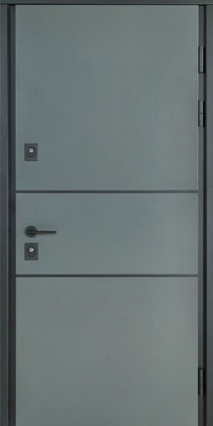 Metalinės durys COTTAGE, modelis 703/237, Antracitas / Balto satino spalva