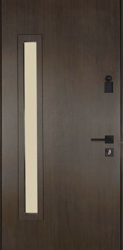 Metalinės durys privačiam namui TERMO HOUSE 705/428 Tamsus vengė / Tamsus vengė - Image 2